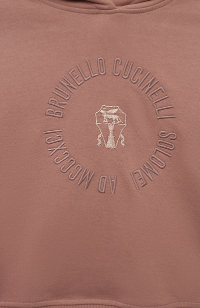 Хлопковое худи BRUNELLO CUCINELLI, арт. BN05NE870A, фото 3