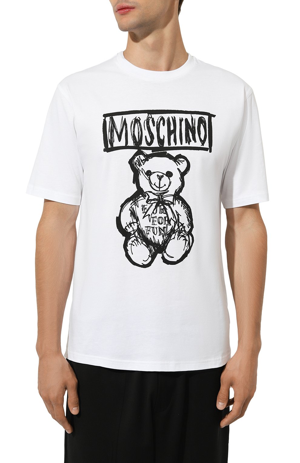 Хлопковая футболка MOSCHINO, арт. V0711/7041, фото 3