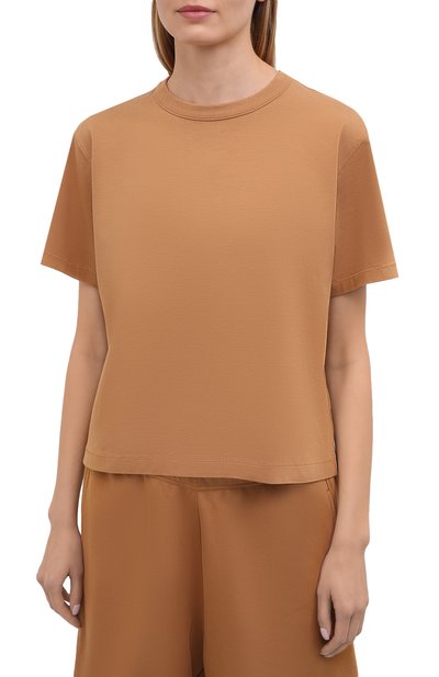 Хлопковая футболка HERON PRESTON FOR CALVIN KLEIN коричневого цвета по цене 12550 руб., арт. K20K203539, фото 3 Хлопковая футболка HERON PRESTON FOR CALVIN KLEIN, арт. K20K203539, фото 3