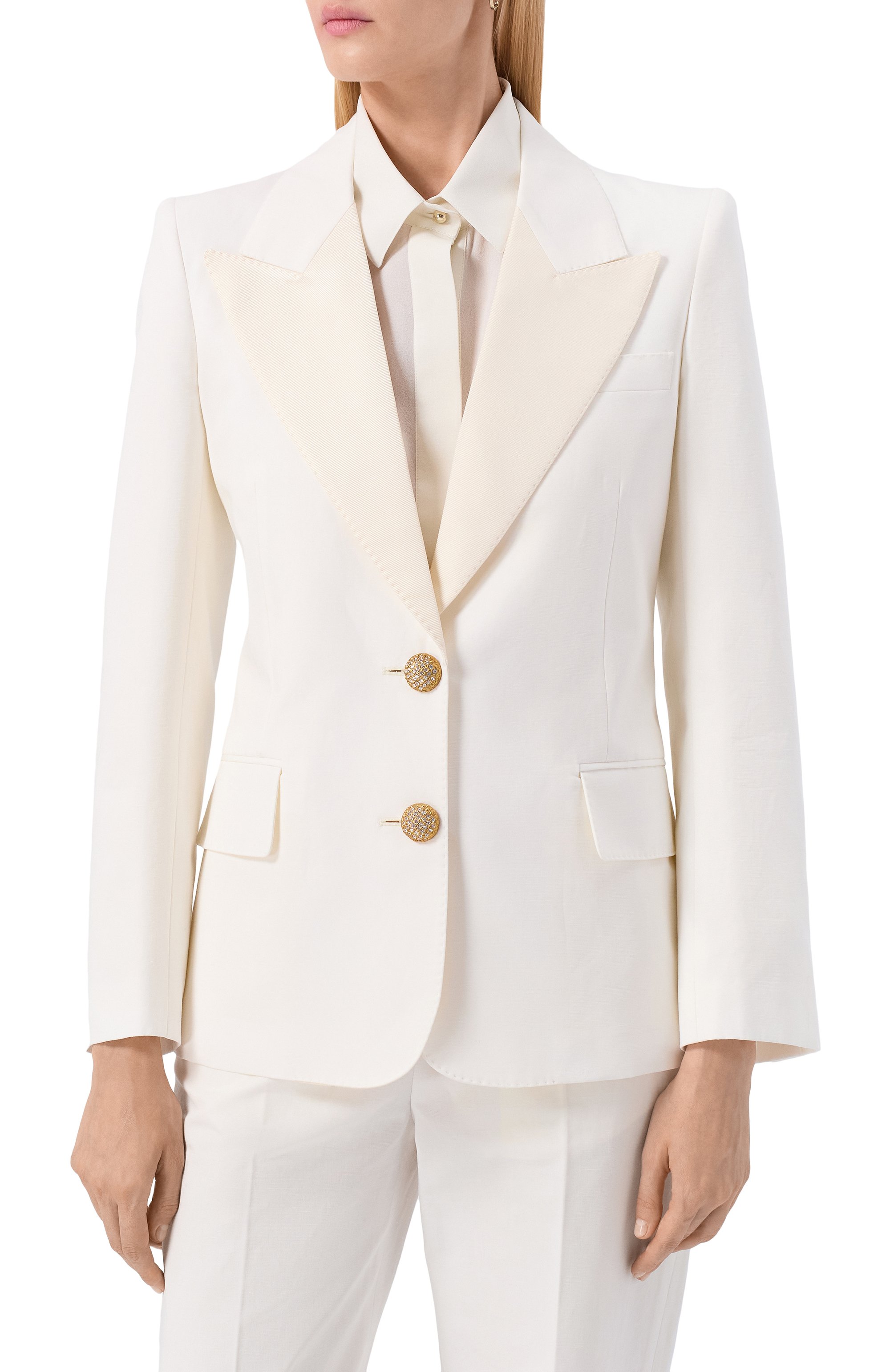 Жакет из хлопка и льна VALENTINO, арт. 7B3CE465/8T1, фото 3