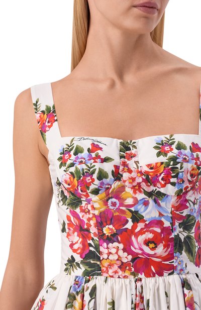 Хлопковое платье DOLCE & GABBANA, арт. F6TTGT/HS5UU, фото 4