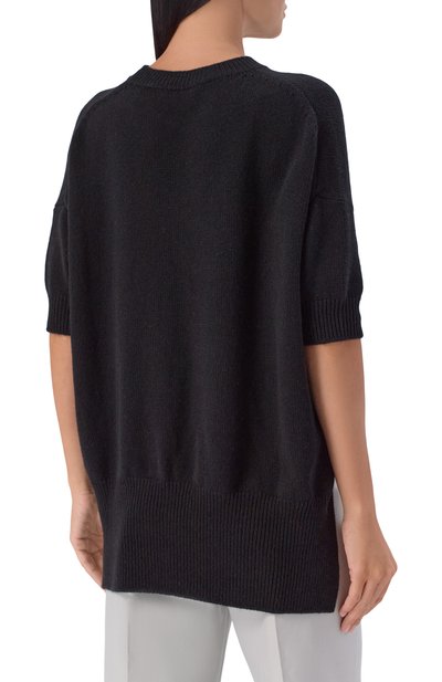 Кашемировый пуловер JIL SANDER черного цвета по цене 184000 руб., арт. J02GP0014/J13206, фото 4 Кашемировый пуловер JIL SANDER, арт. J02GP0014/J13206, фото 4