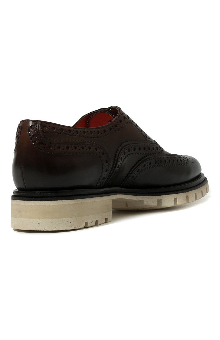 Кожаные оксфорды SANTONI, арт. MCCG17934UW1BVRTT50, фото 1