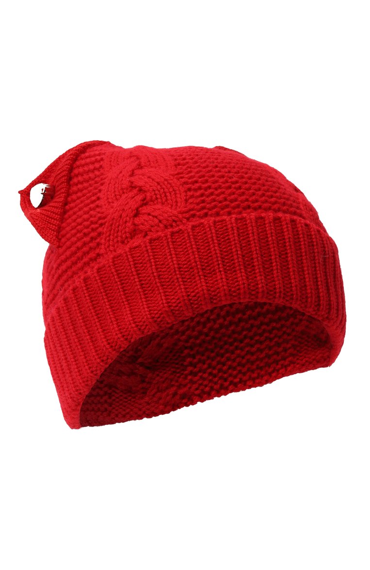 Женская шерстяная шапка VIVETTA красного цвета, арт. VS2AC0003-PC007 | Фото 1 (Материал: Текстиль, Шерсть; Материал сплава: Проставлено; Нос: Не проставлено)