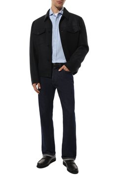 Сорочка из хлопка и льна BRUNELLO CUCINELLI, арт. MM6380028, фото 1