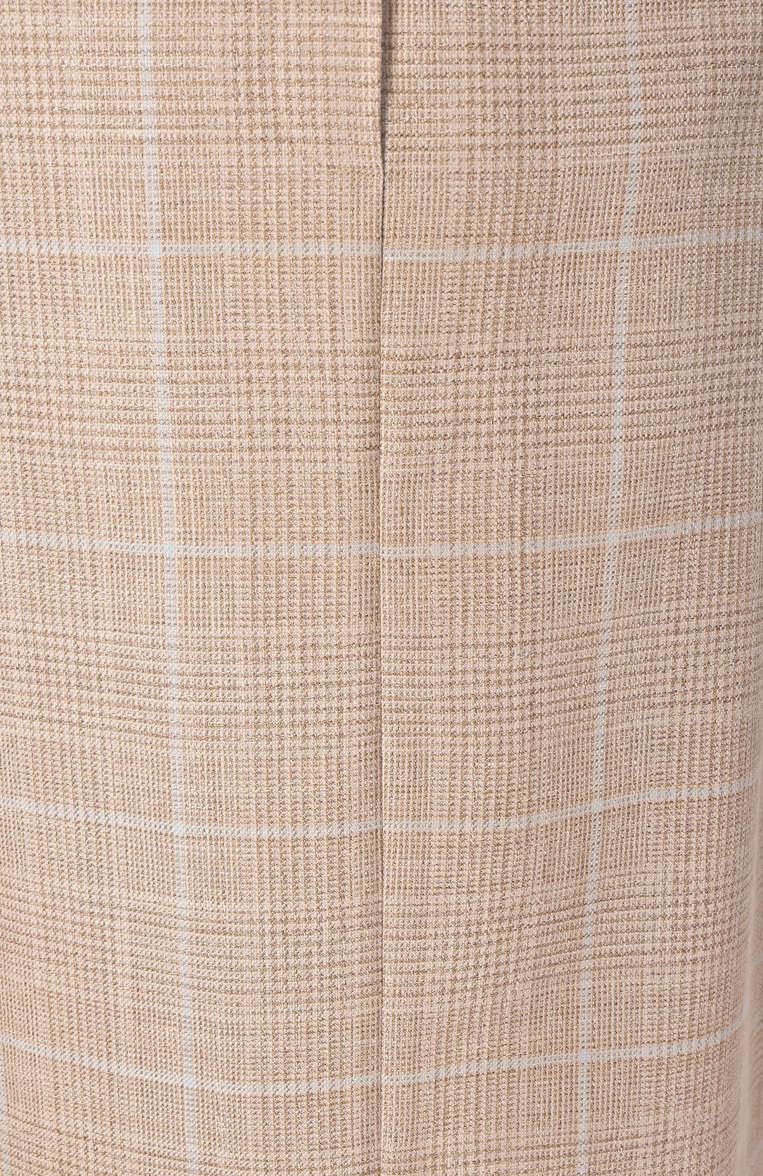 Женская юбка из кашемира и шерсти KITON бежевого цвета, арт. D50209K0610E80 | Фото 6 (Длина Ж (юбки, платья, шорты): До колена; Материал внешний: Шерсть, Кашемир; Женское Кросс-КТ: Юбка-карандаш; Кросс-КТ: костюм; Стили: Классический; Автоматизация ТО: Проставлено; Автоматизация состава: Проставлено)
