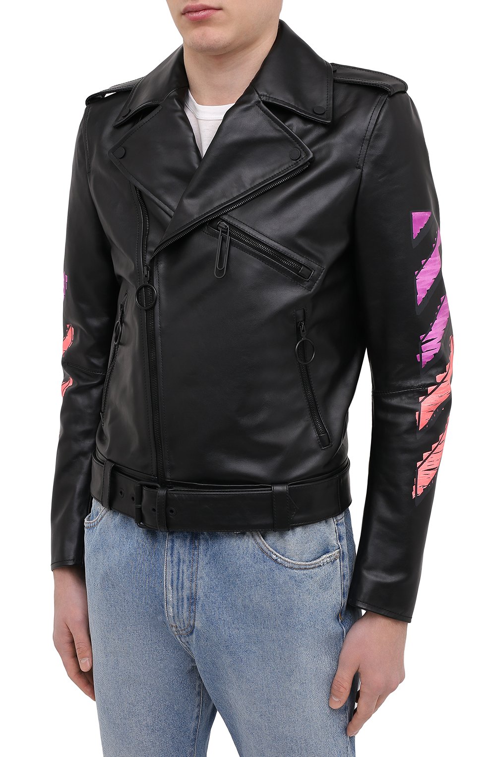 Кожаная куртка OFF-WHITE, арт. 0MJG016R21LEA001, фото 3