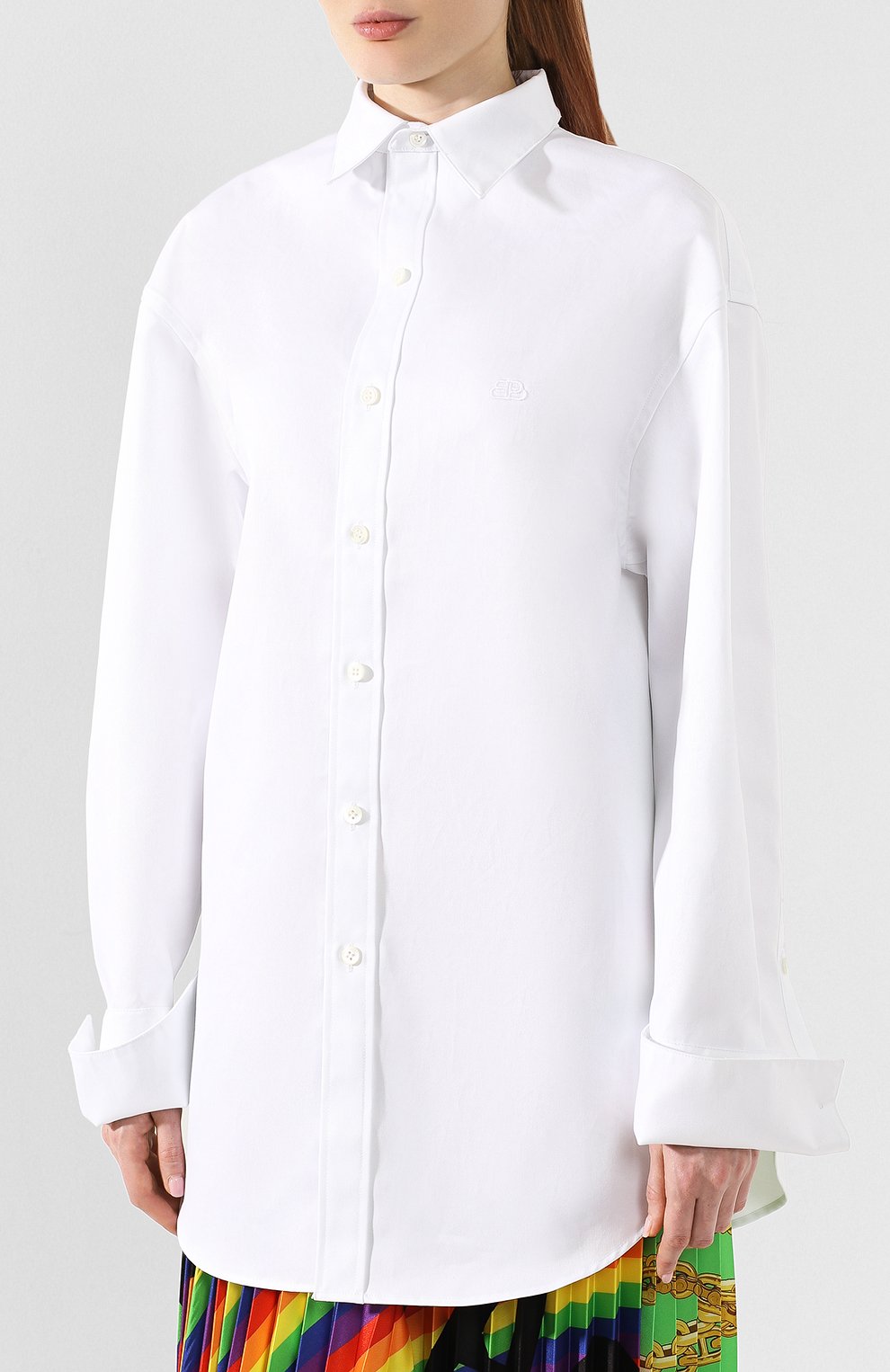 Хлопковая рубашка BALENCIAGA, арт. 572582/TEP11, фото 3