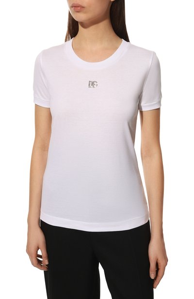 Хлопковая футболка DOLCE & GABBANA, арт. F8T00Z/G7B3U, фото 3