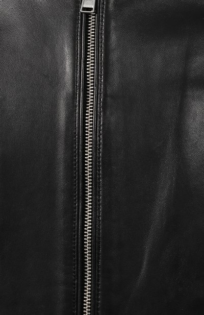 Кожаный бомбер BOSS черного цвета по цене 53500 руб., арт. 50398818, фото 5 Кожаный бомбер BOSS, арт. 50398818, фото 5