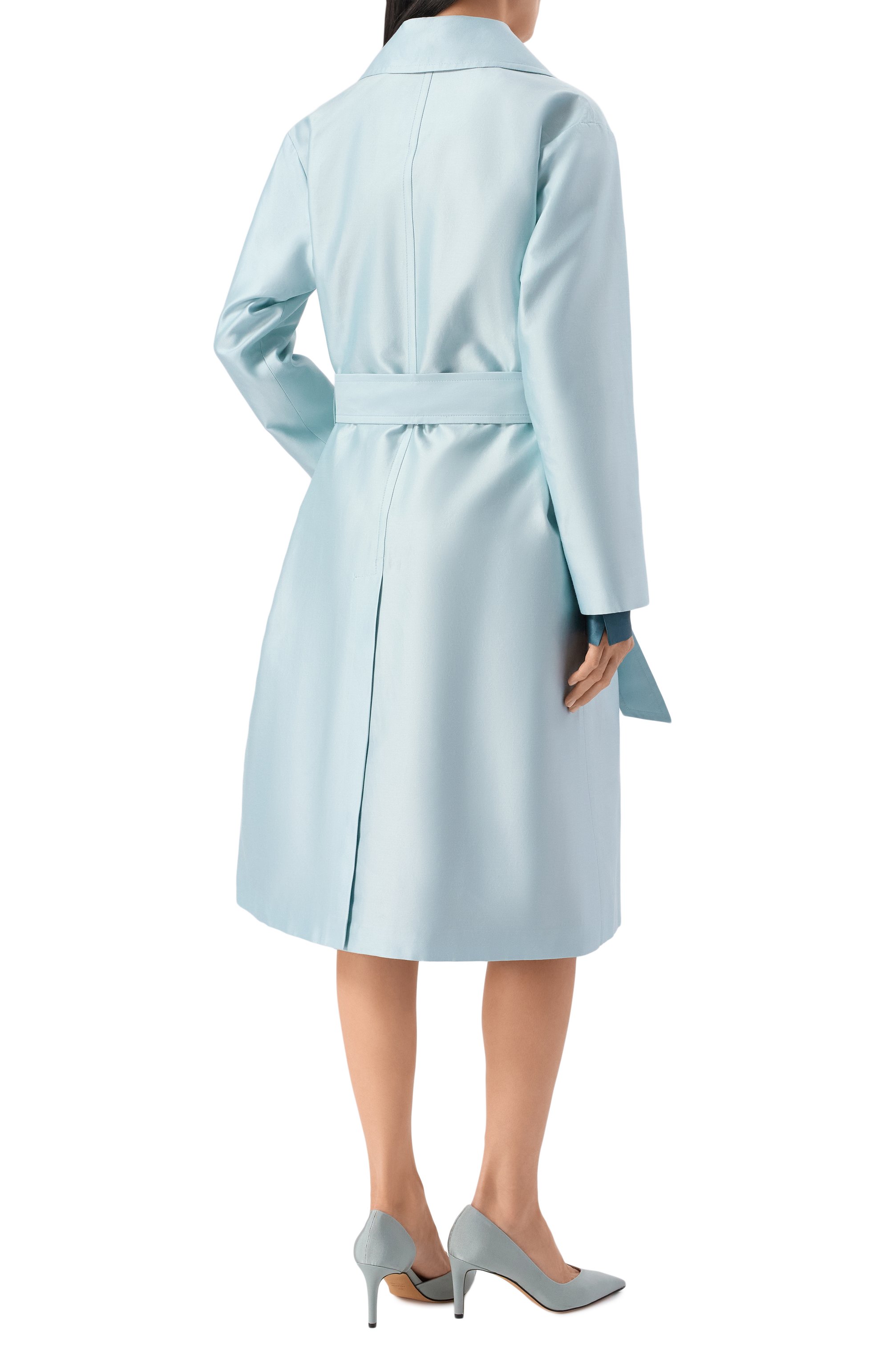 Тренч из хлопка и шелка KITON, арт. D61615K09R1921, фото 4