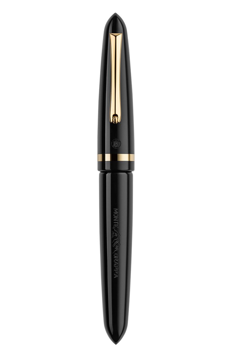 Перьевая ручка MONTEGRAPPA черного цвета, арт. ISVEN3AC | Фото 2 (Нос: Не проставлено; Региональные ограничения белый список (Axapta Mercury): Не проставлено; Материал сплава: Сталь; Ограничения доставки: m-style)