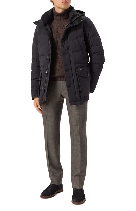 Пуховик Kiton UW2250V0440H07 Чёрный  UW2250V0440H07 Фото 2