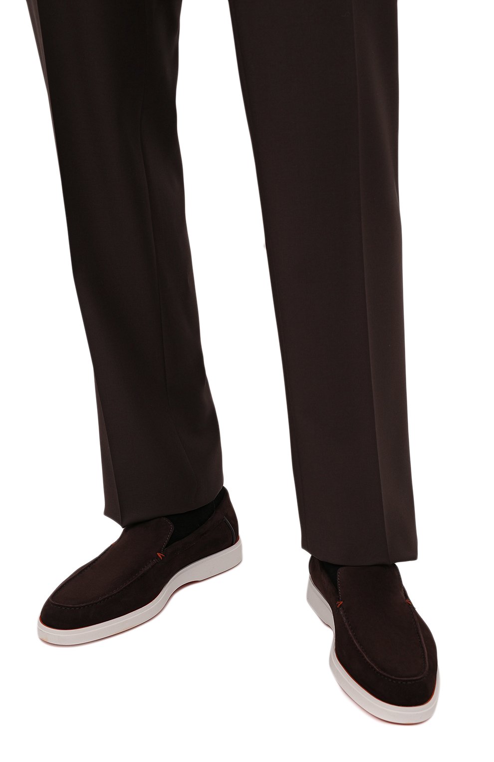 Замшевые лоферы SANTONI, арт. MGDG17824BARSYKST60, фото 3