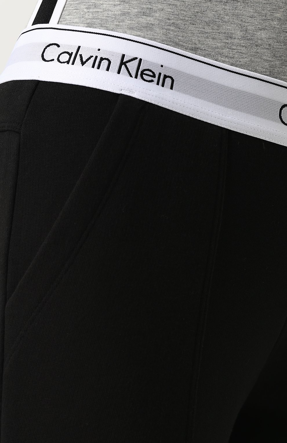Хлопковые джоггеры с эластичным поясом CALVIN KLEIN, арт. QS5716E, фото 5