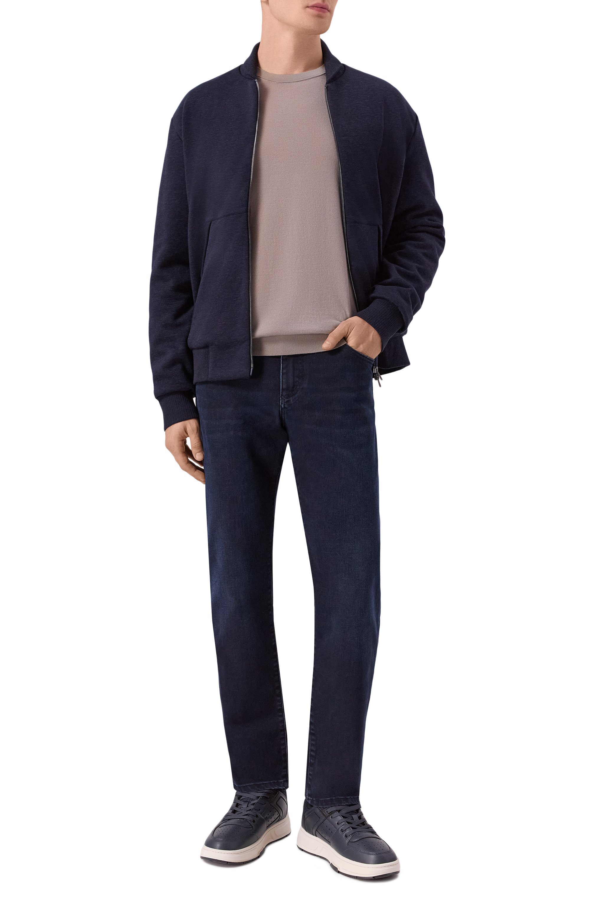 Толстовка из хлопка и шерсти BOSS, арт. 50549302, фото 2