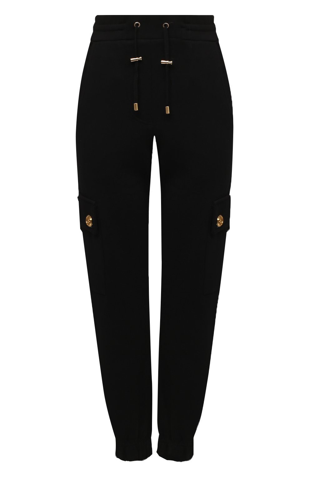 Хлопковые джоггеры BALMAIN черного цвета по цене 94750 руб., арт. XF10B055/JB13, фото 1 Хлопковые джоггеры BALMAIN, арт. XF10B055/JB13, фото 1