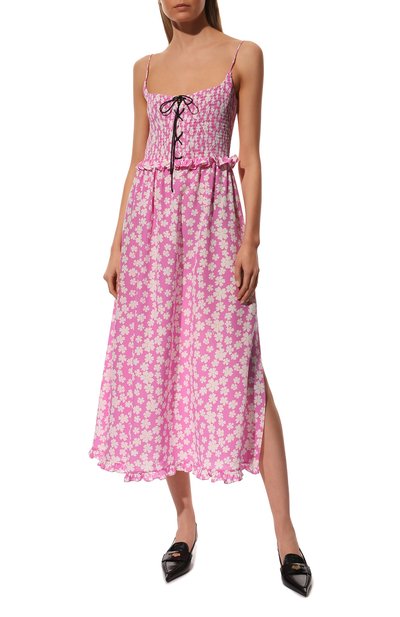 Шелковое платье MIU MIU, арт. MF4523-10MA-F0ODQ, фото 3