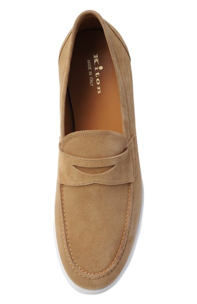 Замшевые пенни-лоферы KITON, арт. USSA389N0010828, фото 5