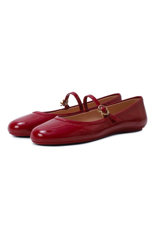 Лакированные балетки Carla Gianvito Rossi G22223.05G0M.NUIR0UG Красный G22223.05G0M.NUIR0UG