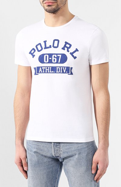 Хлопковая футболка POLO RALPH LAUREN, арт. 710740968, фото 3