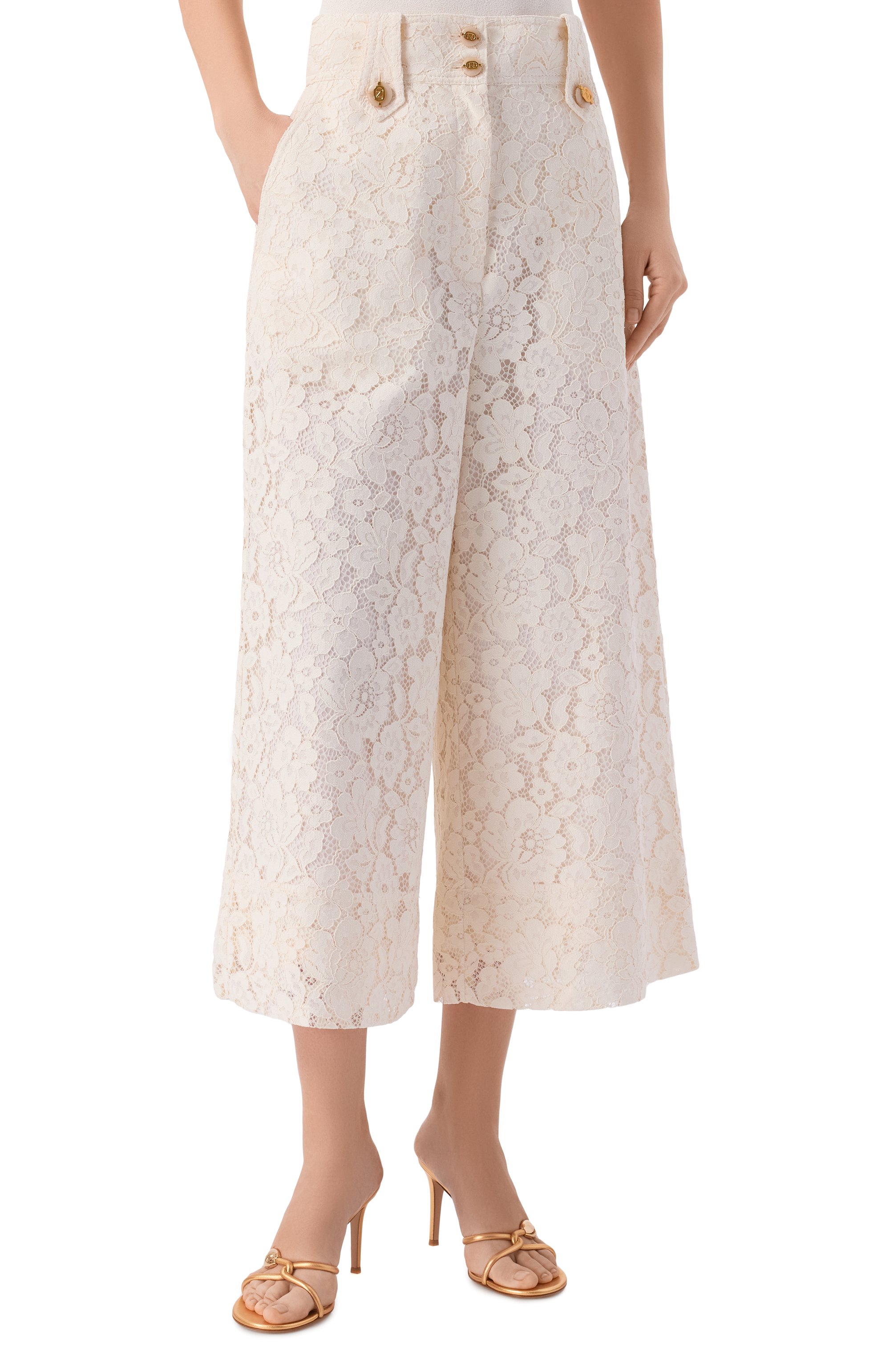 Кюлоты ZIMMERMANN кремового цвета по цене 137500 руб., арт. 7554PS261, фото 3 Кюлоты ZIMMERMANN, арт. 7554PS261, фото 3