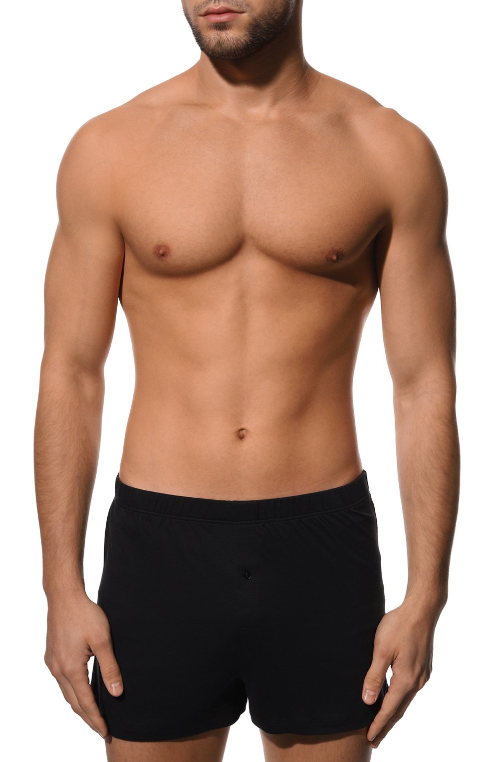 Хлопковые боксеры HANRO черного цвета по цене 21940 руб., арт. 073172., фото 2 Хлопковые боксеры HANRO, арт. 073172., фото 2