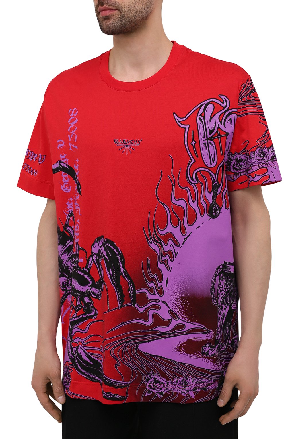 Хлопковая футболка GIVENCHY, арт. BM713Q3Y6B, фото 3