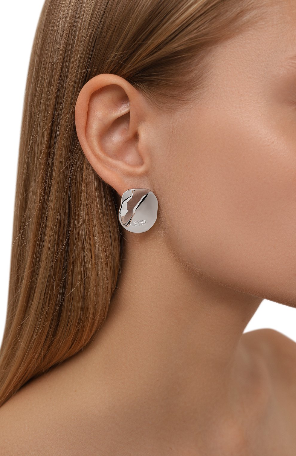 Серьги JIL SANDER серебряного цвета по цене 48700 руб., арт. J12VG0168 P6959, фото 3 Серьги JIL SANDER, арт. J12VG0168 P6959, фото 3