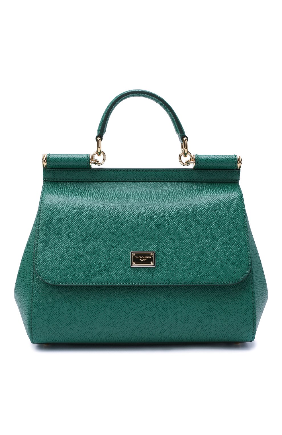 Сумка sicily medium DOLCE & GABBANA изумрудного цвета по цене 229000 руб., арт. BB6002/A1001, фото 1 Сумка sicily medium DOLCE & GABBANA, арт. BB6002/A1001, фото 1