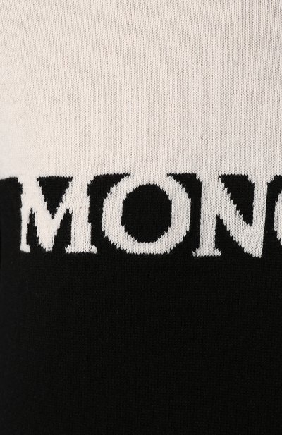 Пуловер из смеси шерсти и кашемира MONCLER черно-белого цвета по цене 49100 руб., арт. F1-093-9C702-00-A9315, фото 5 Пуловер из смеси шерсти и кашемира MONCLER, арт. F1-093-9C702-00-A9315, фото 5