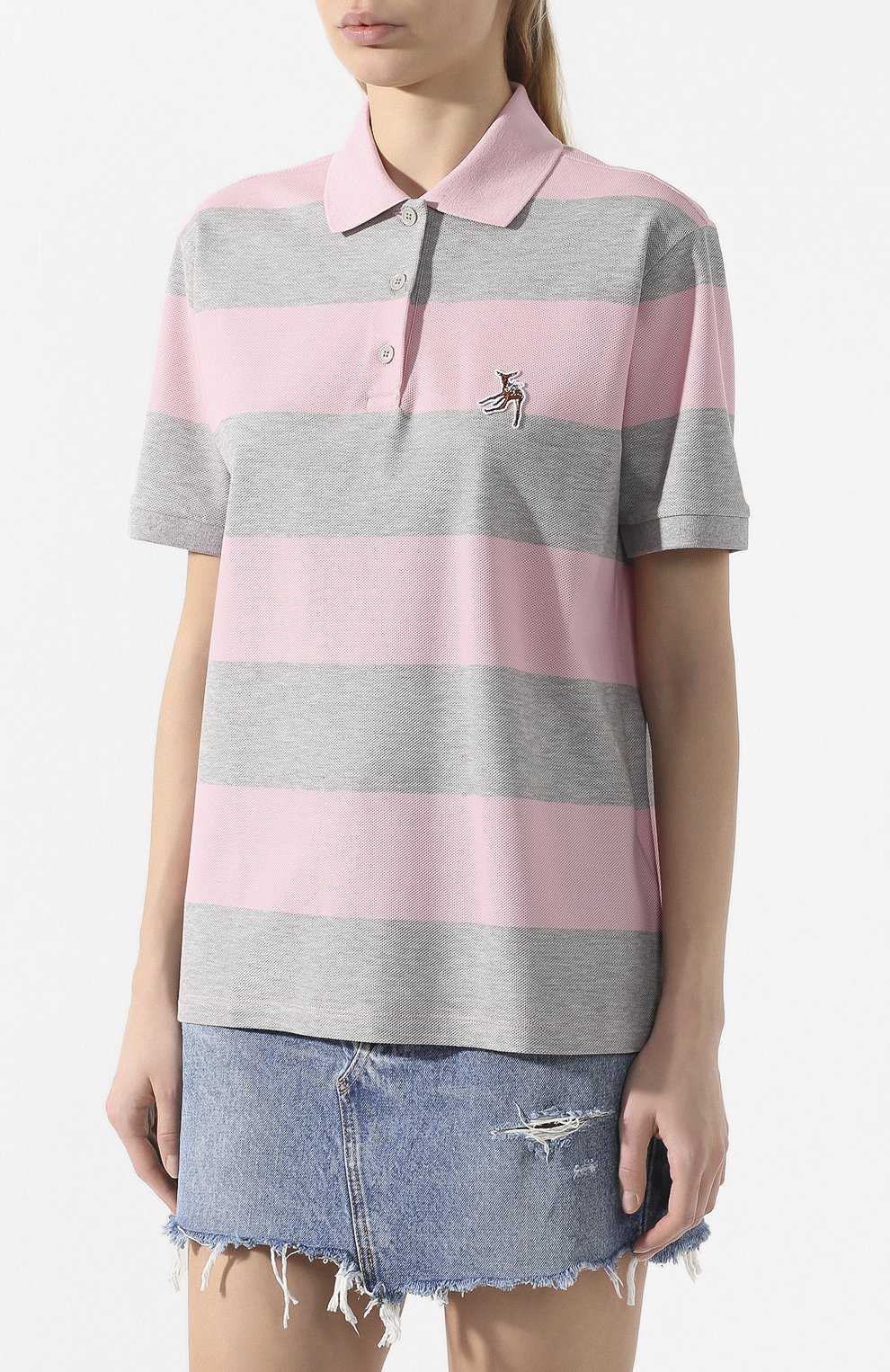 Хлопковое поло BURBERRY, арт. 8029623, фото 3