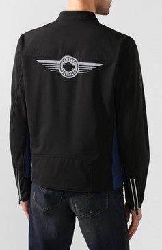 Мужская куртка genuine motorclothes HARLEY-DAVIDSON черного цвета, арт. 97505-19VM | Фото 4 (Кросс-КТ: Куртка, Ветровка; Рукава: Длинные; Материал внешний: Синтетический материал; Мужское Кросс-КТ: Верхняя одежда; Длина (верхняя одежда): Короткие)