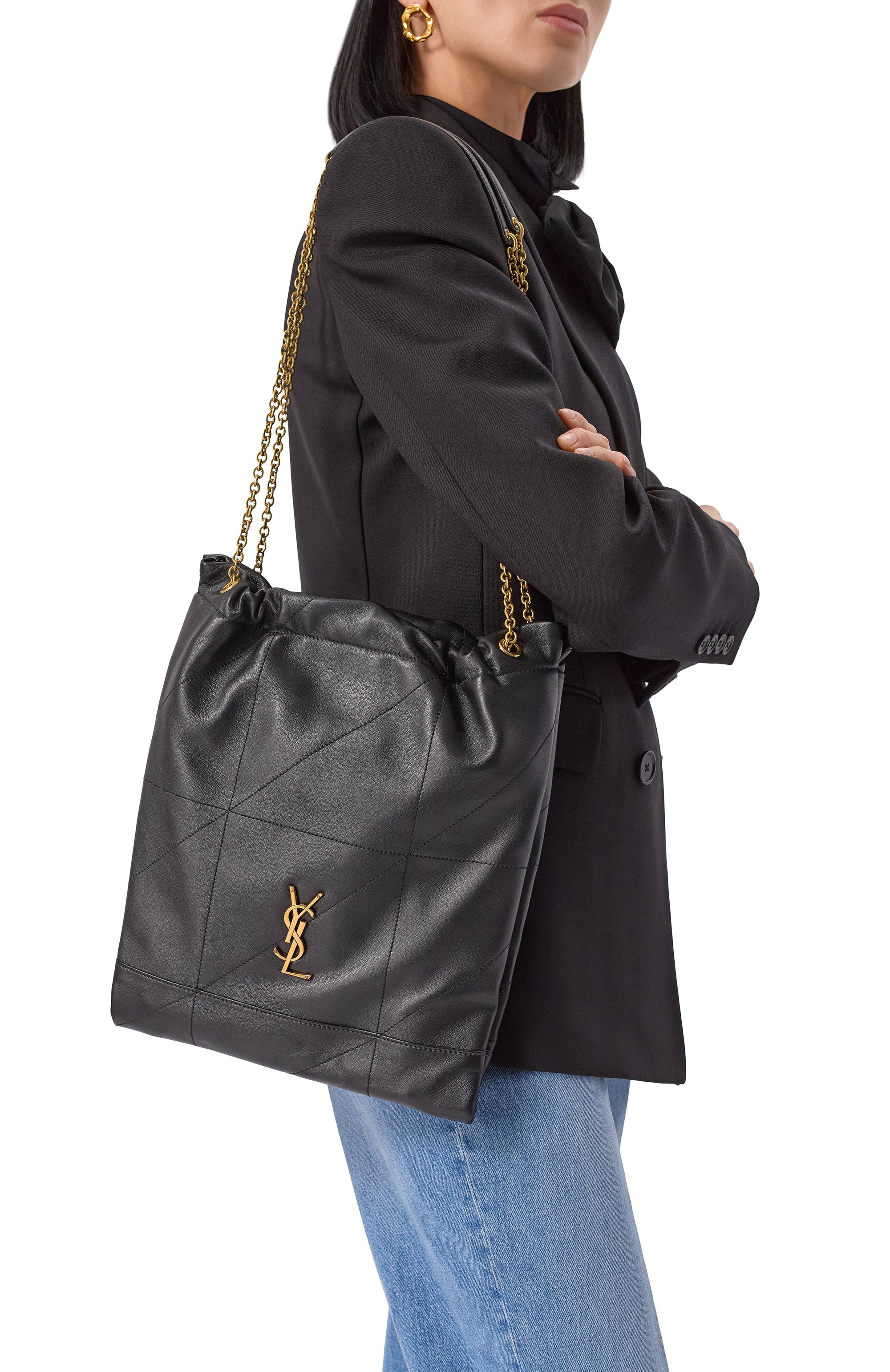 Сумка jamie pochon medium SAINT LAURENT, арт. 781666/AAB32, фото 2