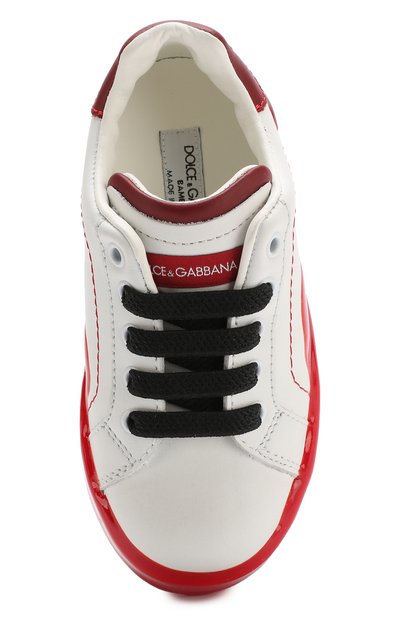 Кожаные кеды DOLCE & GABBANA, арт. DA0678/AK399/24-28, фото 4