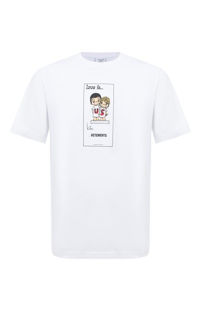 Женская хлопковая футболка VETEMENTS, арт. UAH21TR686 1600/M
