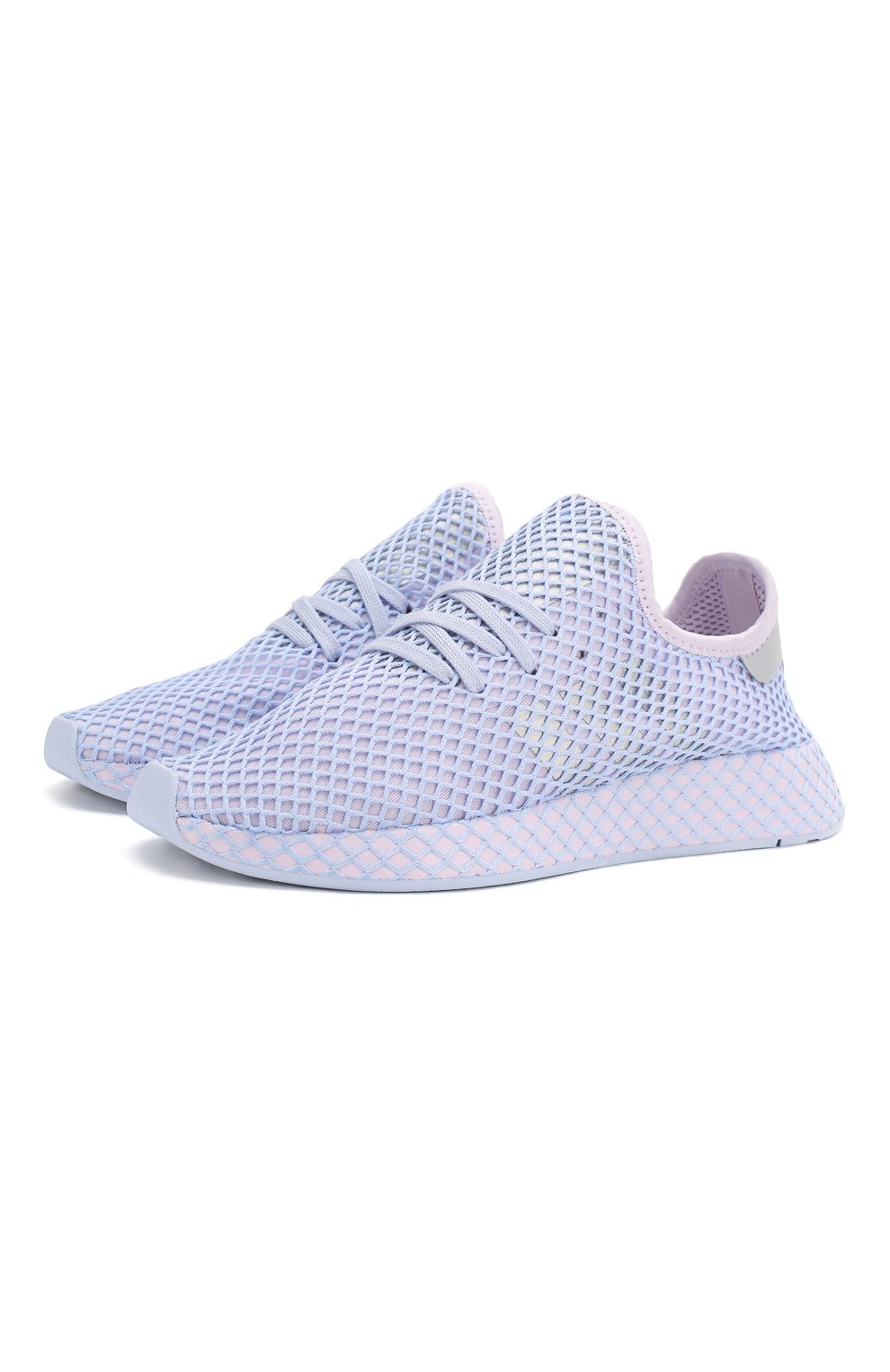 Женские текстильные кроссовки deerupt runner ADIDAS ORIGINALS голубого цвета, арт. EF5383 | Фото 1 (Материал внешний: Текстиль; Подошва: Платформа; Материал сплава: Проставлено; Материал утеплителя: Без утеплителя; Материал внутренний: Текстиль; Драгоценные камни: Проставлено; Стили: Кэжуэл)