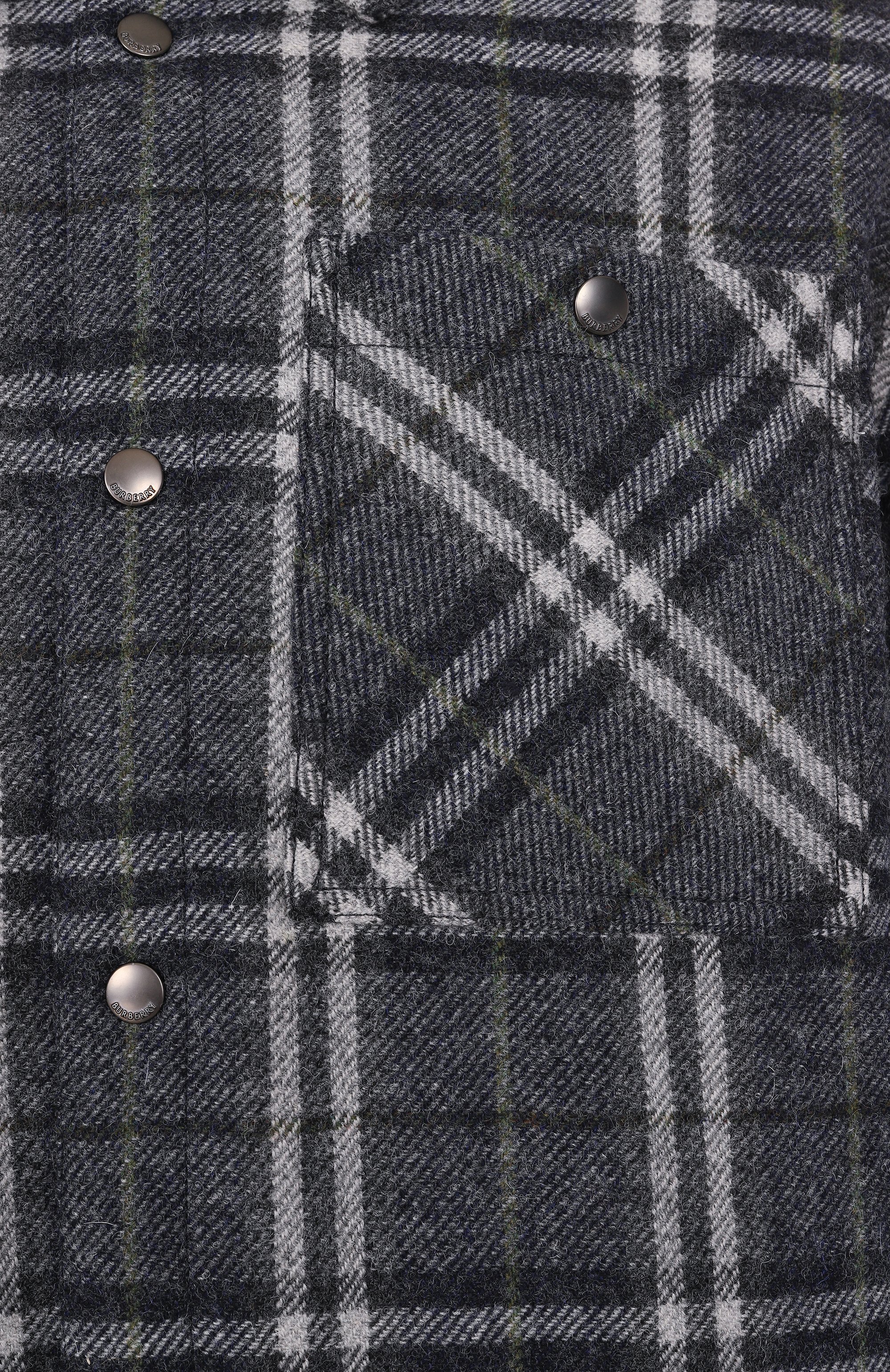 Шерстяная куртка-рубашка BURBERRY, арт. 8102224, фото 6