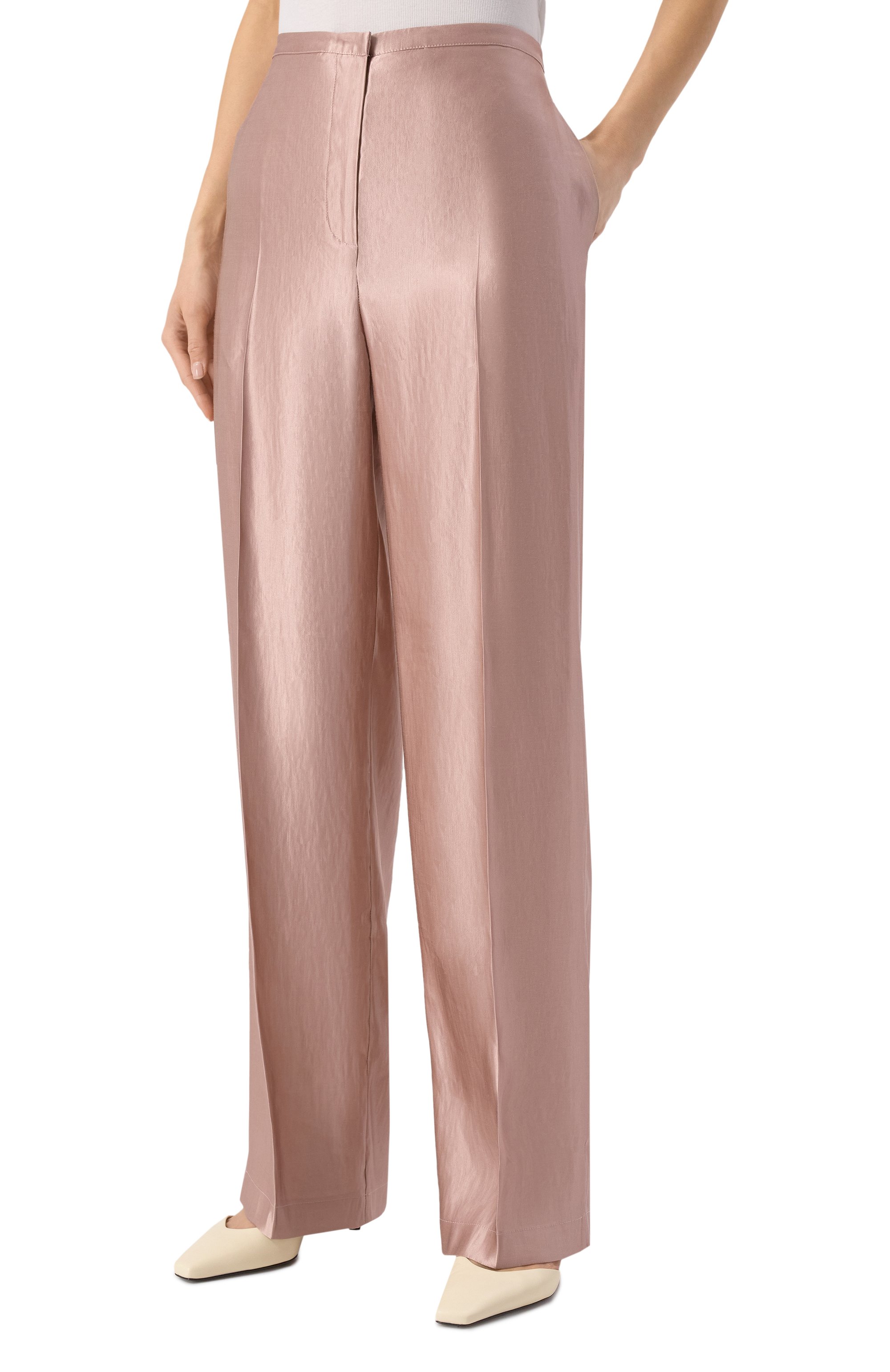 Брюки изо льна и шелка LOULOU DE SAISON, арт. SALLY, фото 3