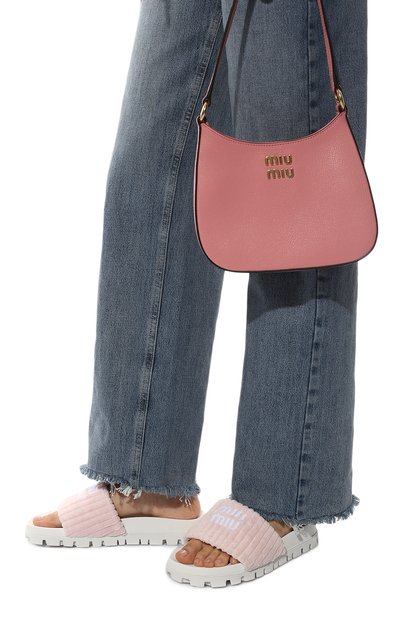 Текстильные шлепанцы MIU MIU, арт. 5XX542/2LH, фото 3