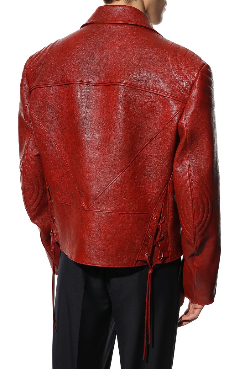 Кожаная куртка PRADA, арт. UPW416-2D02-F0011, фото 4