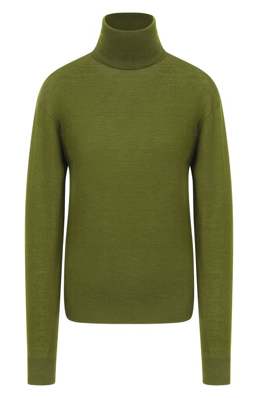 Водолазка из шерсти и кашемира Saint Laurent 840802/YAPK2 Зелёный 840802/YAPK2