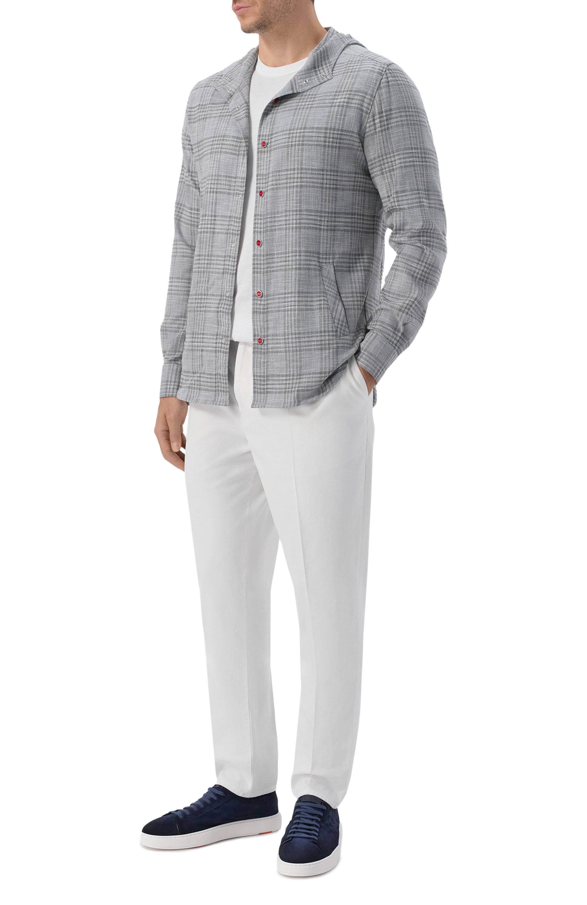 Рубашка из шерсти и шелка KITON, арт. UMCMARK0617E20, фото 2