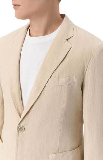 Льняной пиджак 120% LINO, арт. 33ALIM8918/0253/000, фото 5