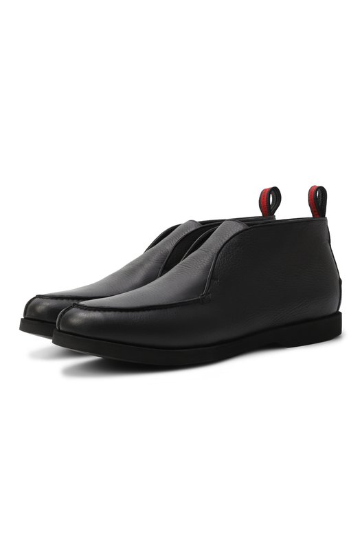 Кожаные ботинки Kiton USSA105N0012608 Чёрный USSA105N0012608