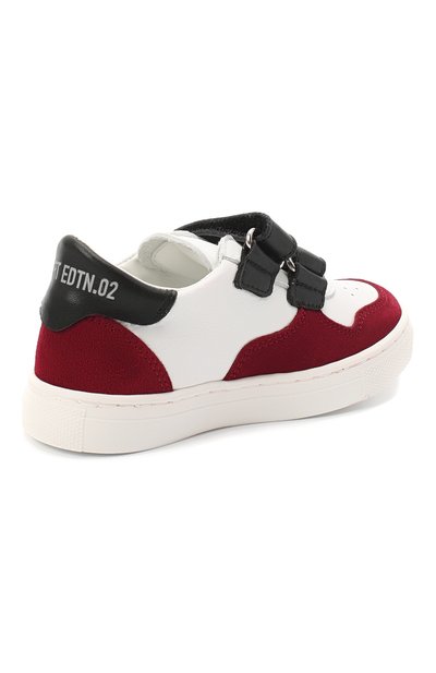 Кожаные кеды DSQUARED2 бордового цвета по цене 29950 руб., арт. 64923/KALEID0/28-35, фото 3 Кожаные кеды DSQUARED2, арт. 64923/KALEID0/28-35, фото 3