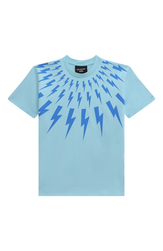 

Хлопковая футболка Neil Barrett Kids, Голубой