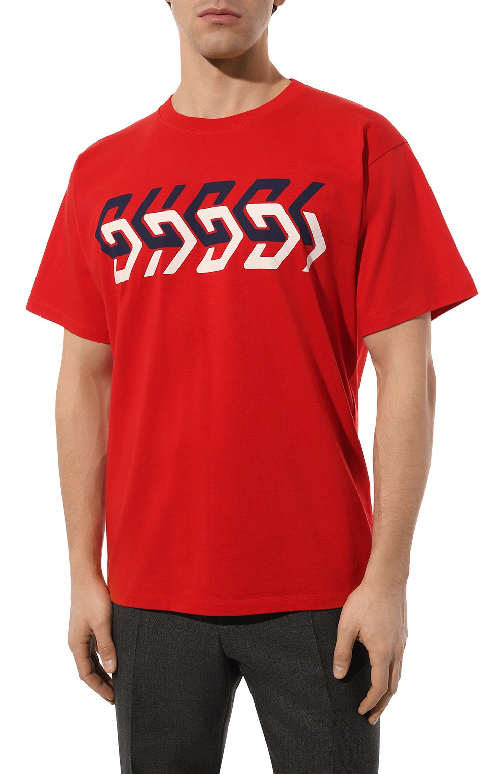 Хлопковая футболка GUCCI, арт. 616036 XJDV9, фото 3