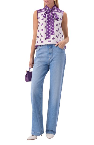 Шелковый топ DOLCE & GABBANA, арт. F7AN7T/HI1Z5, фото 2