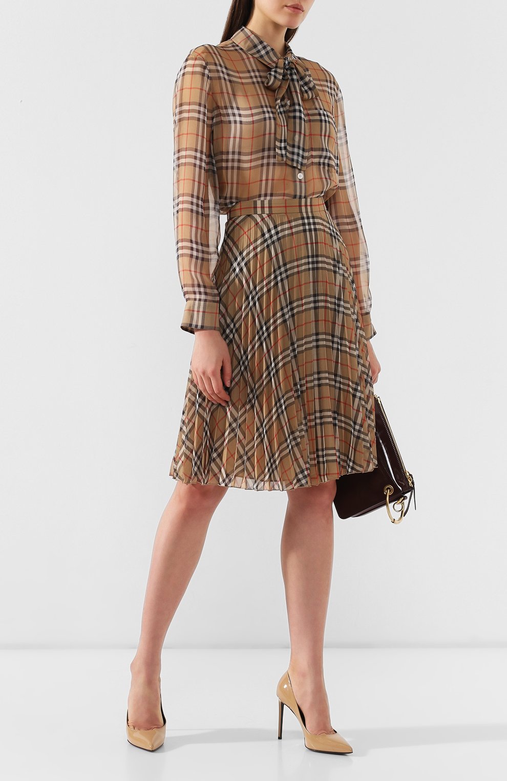 Шелковая блузка BURBERRY, арт. 8010439, фото 2